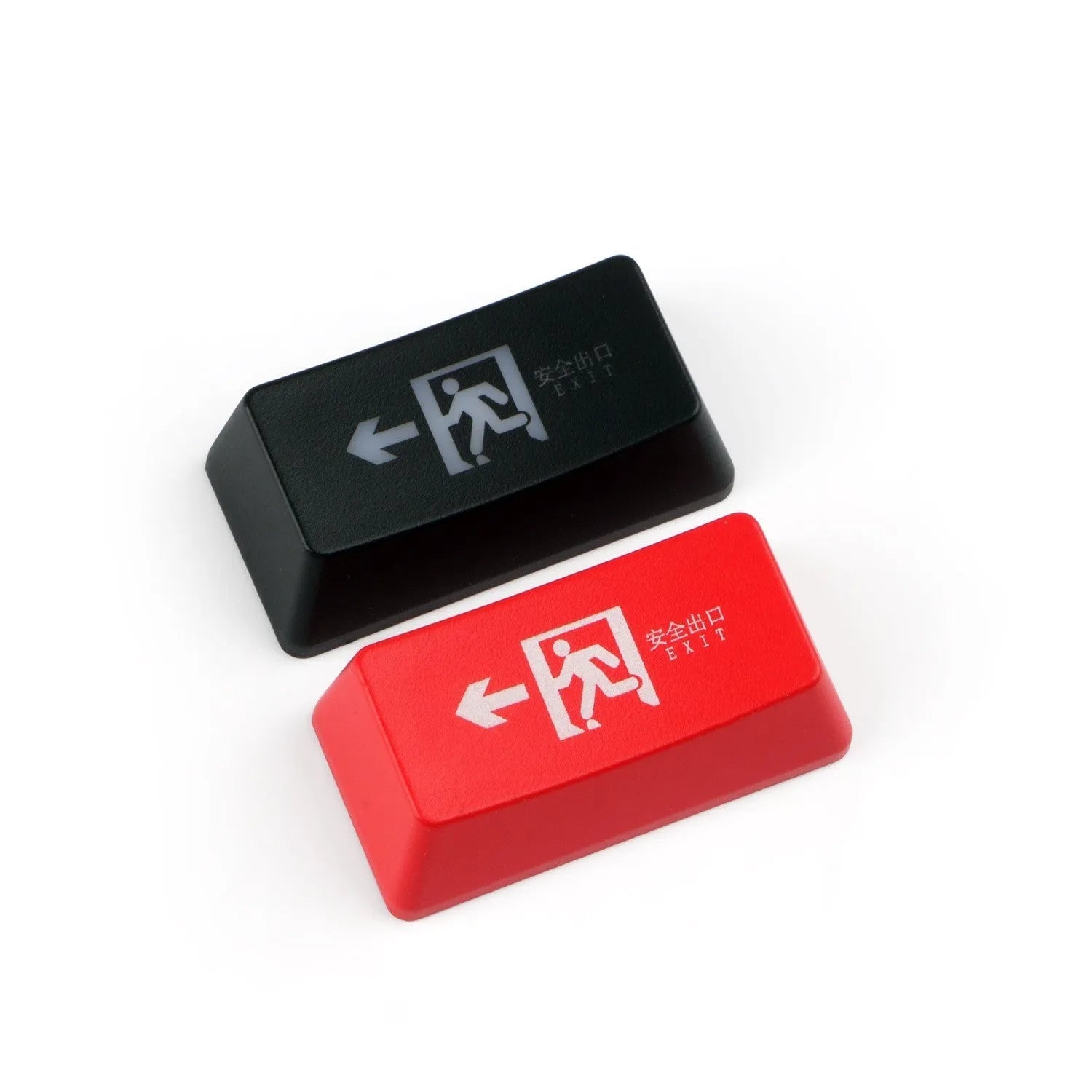 Transparent red emergency exit key cap for mechanical keyboard backspace key replacement
