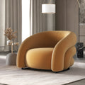 Nordic lazy sofa with solid wood material, removable washable cover, and custom colour options in cashmere, flocking, or imitation leather.