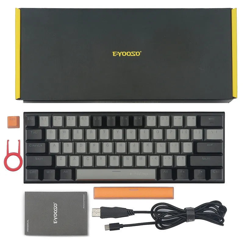 Z11 aluminium mechanical keyboard showing RGB lighting and mechanical key switches