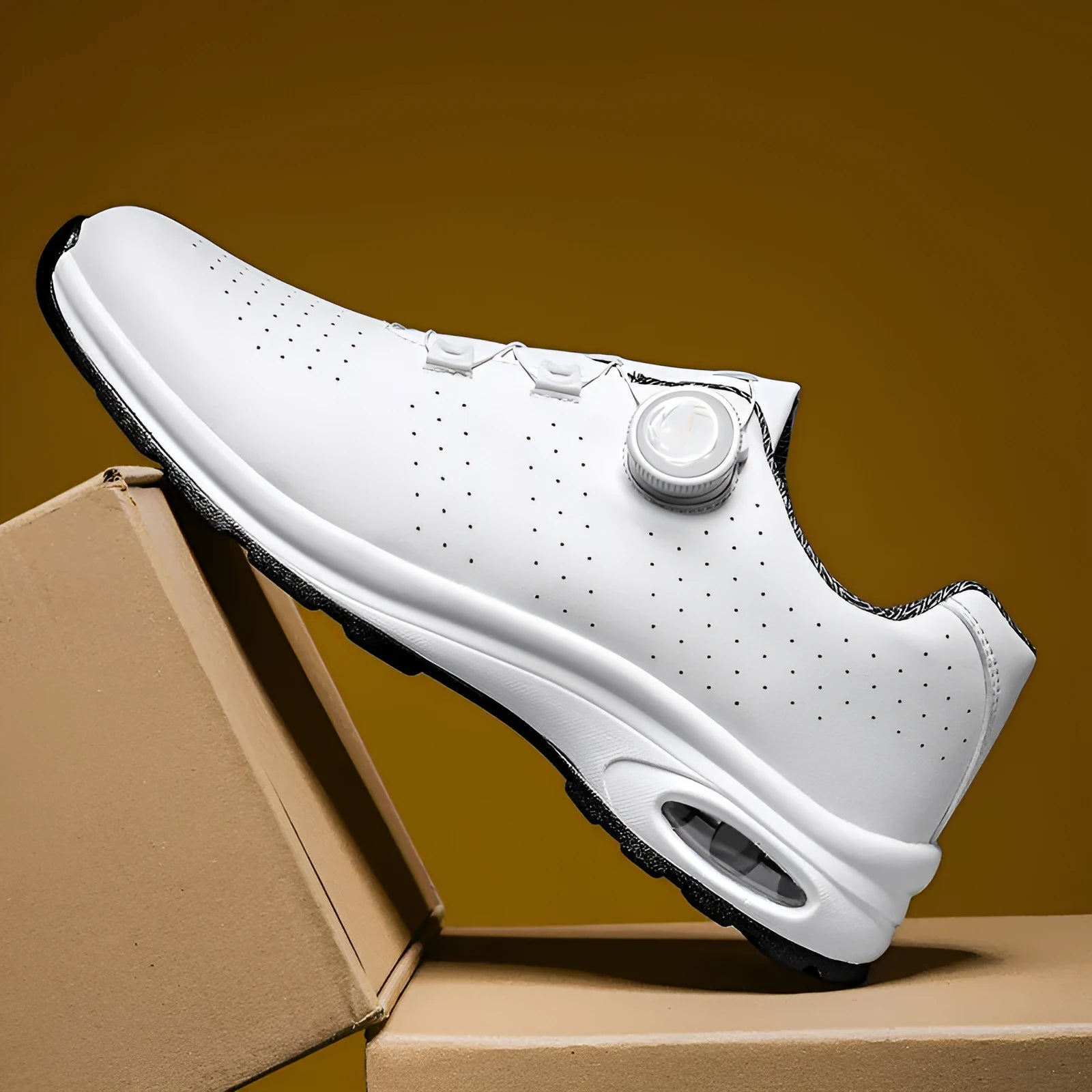 Low top tennis shoes in black with mesh upper, cross shoulder straps, and composite sole