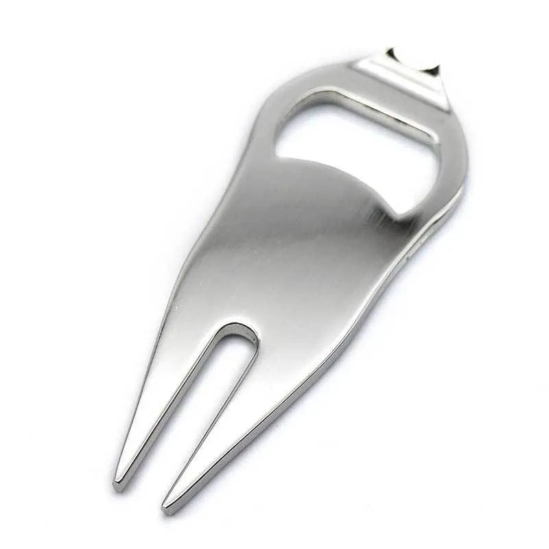 Black green silver zinc alloy golf ball yoke bottle opener tool with ball marking and opening functions