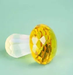White crystal mushroom decorative craft in modern simplicity style, 40mm by 53mm.