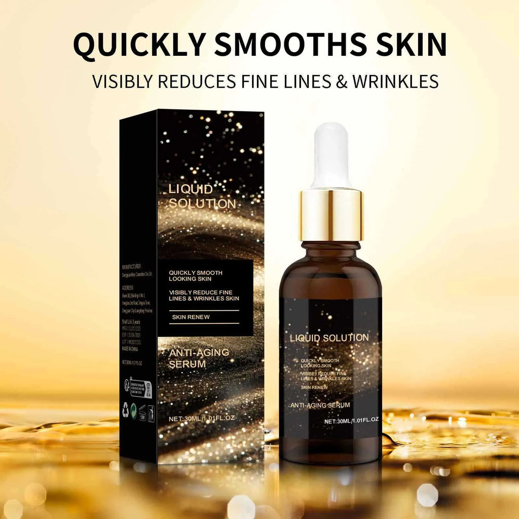 30ml bottle of facial moisturising liquid with hyaluronic acid for delicate skin care