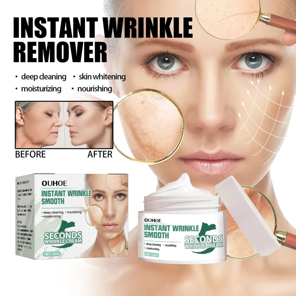 30g anti-ageing anti-wrinkle face cream jar for hydrating dry skin and fading wrinkles