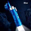 TH727 waterproof metal multifunction lighter and flashlight in camouflage colour.
