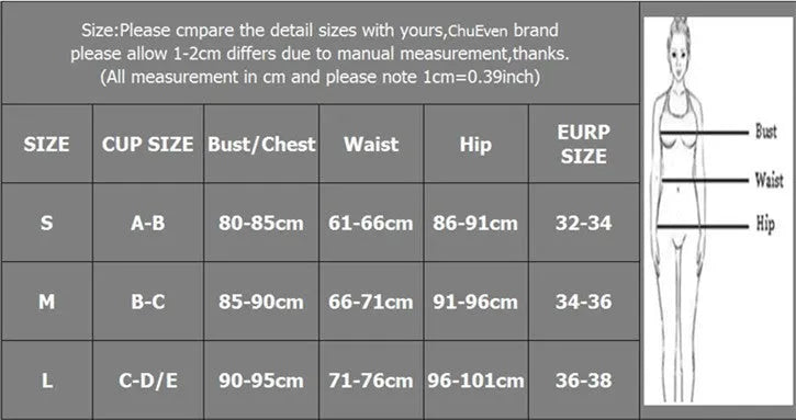 Women's separated bikini swimwear set in multiple colours with nylon fabric construction