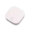 White USB-powered air purifier unit for car and small room use.