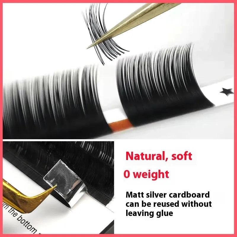 16-row false eyelashes with dense mink hair strands showing length options from 8mm to 18mm