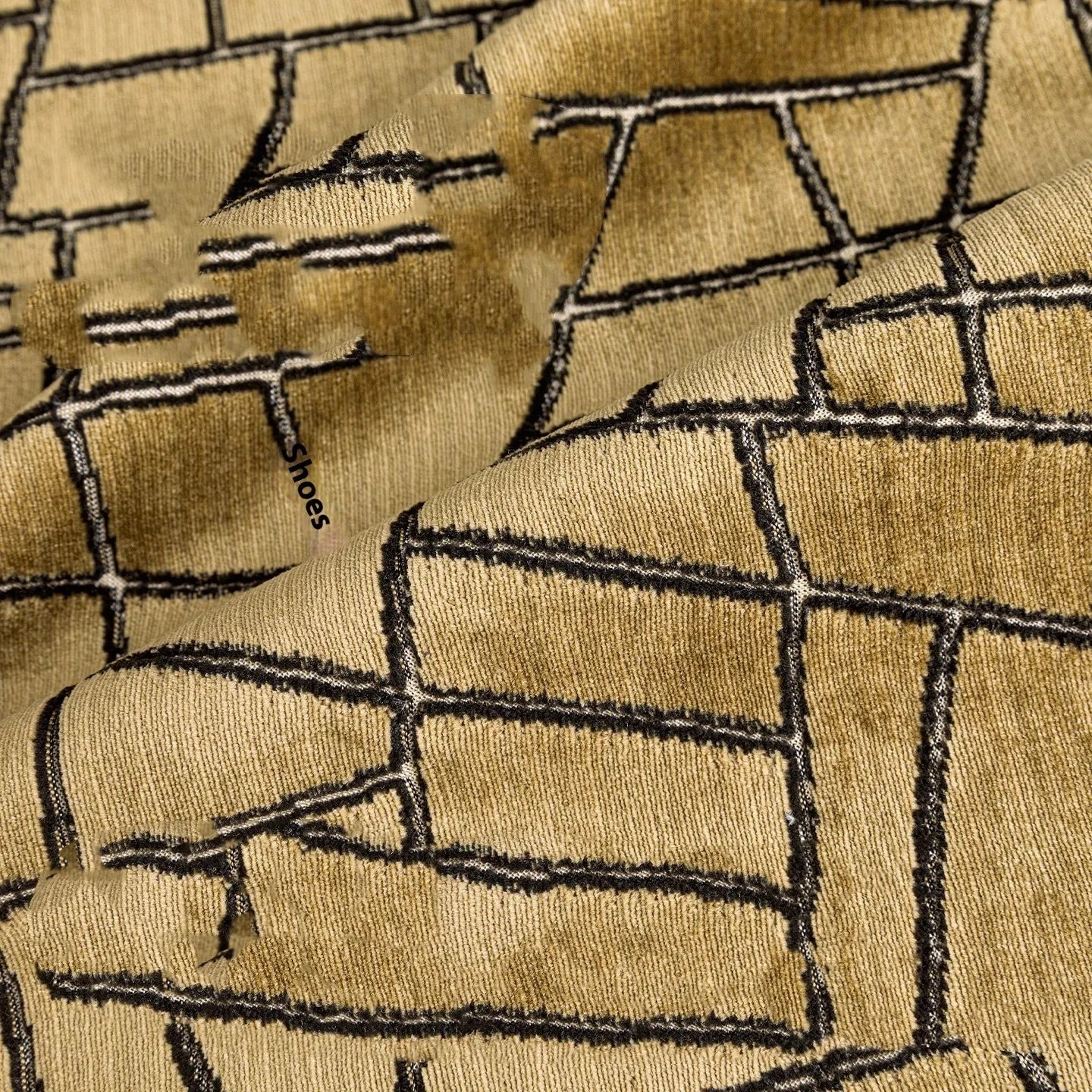Tuhao gold geometric abstract pattern decorative cushion in square and rectangular sizes