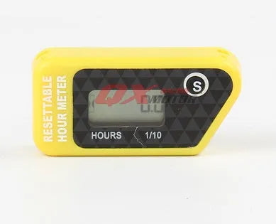Black waterproof LCD maintenance timer for ATV motorcycle boat mower generator servicing