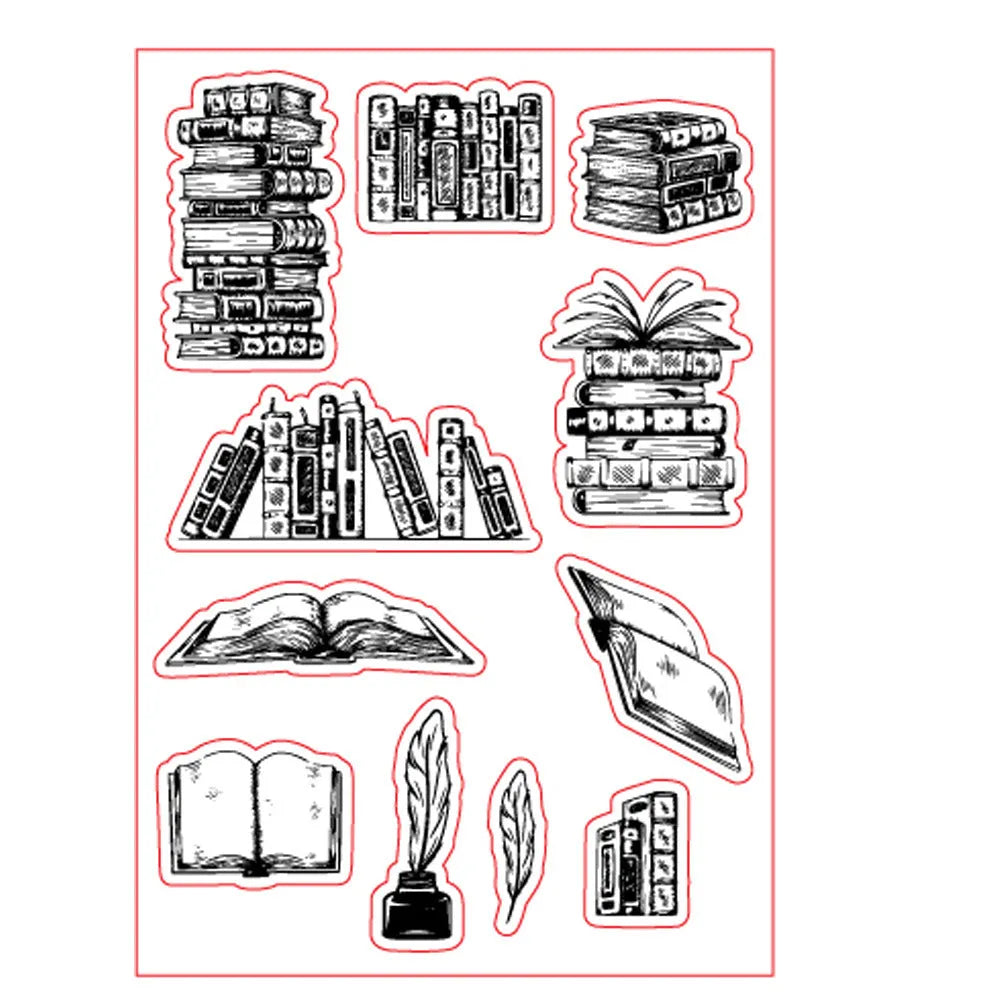 Transparent silicone stamp with pattern design measuring 11 by 16 centimetres