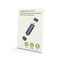 Aluminium alloy CF SD TF three-in-one card reader with USB Type-C interface measuring 9.2cm