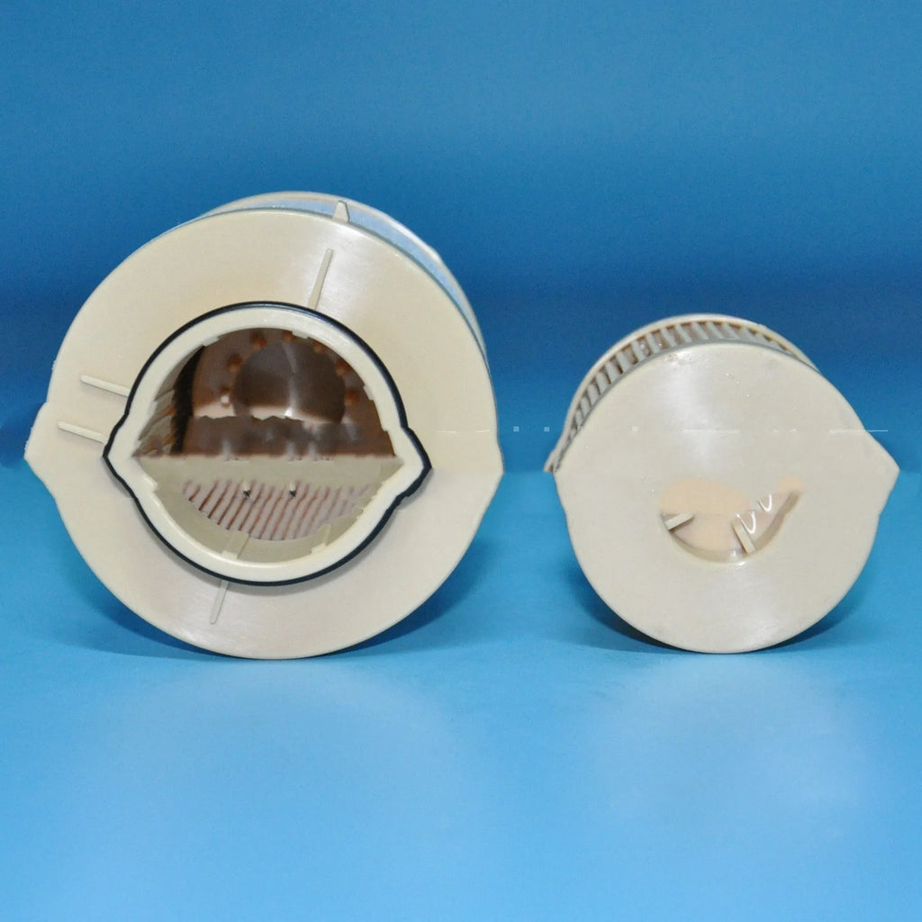 FD4616 diesel fuel filter for Ford trucks, showing its cylindrical shape and dimensions.
