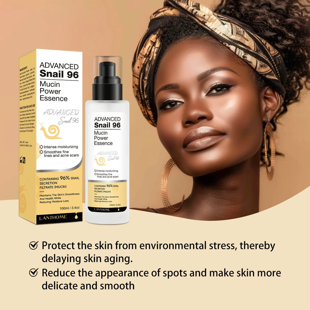 100ml bottle of Snail Snail Serum moisturising facial essence for universal skin types