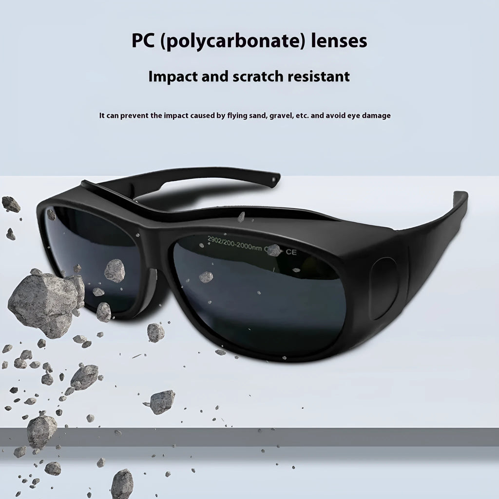 Welding and laser safety goggles for 200-2000nm photon skin rejuvenation protection