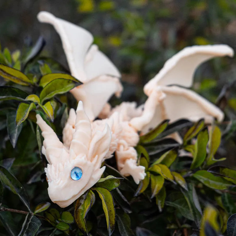 3D printed dragon wing decoration in PLA plastic measuring 25×16×3cm