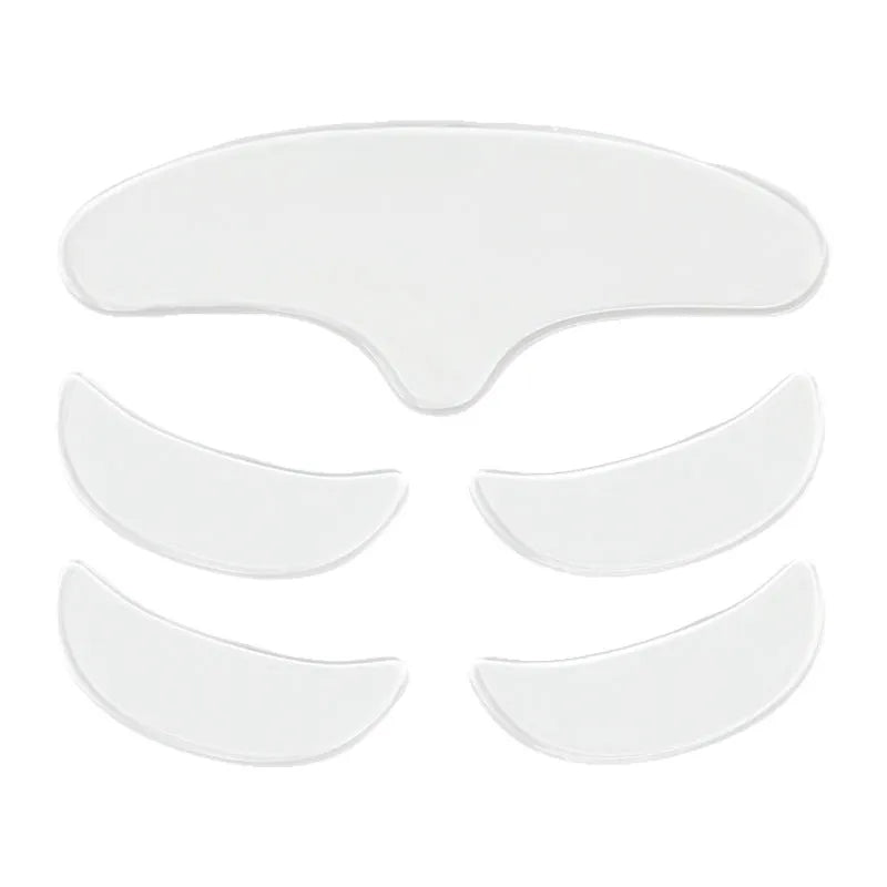Five silicone anti-wrinkle facial stickers set for wrinkle management skincare