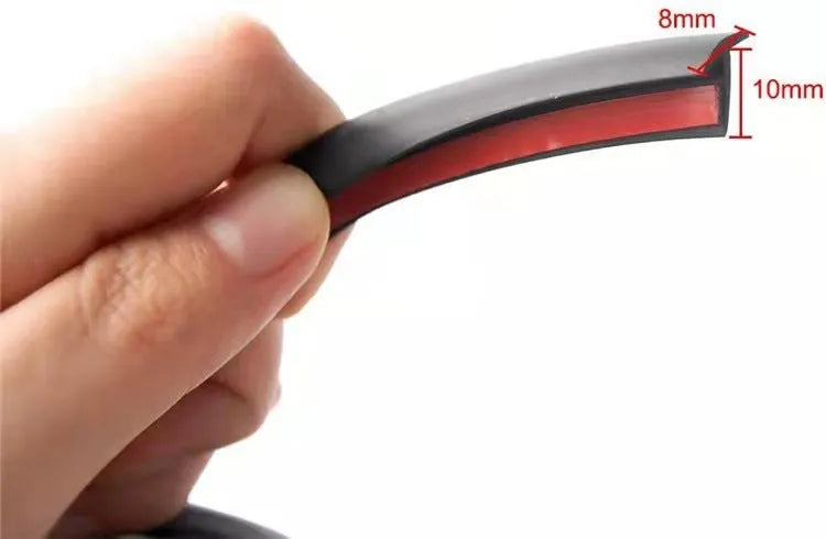 Black TPE automotive rubber seal strip for car door and window gap filling applications