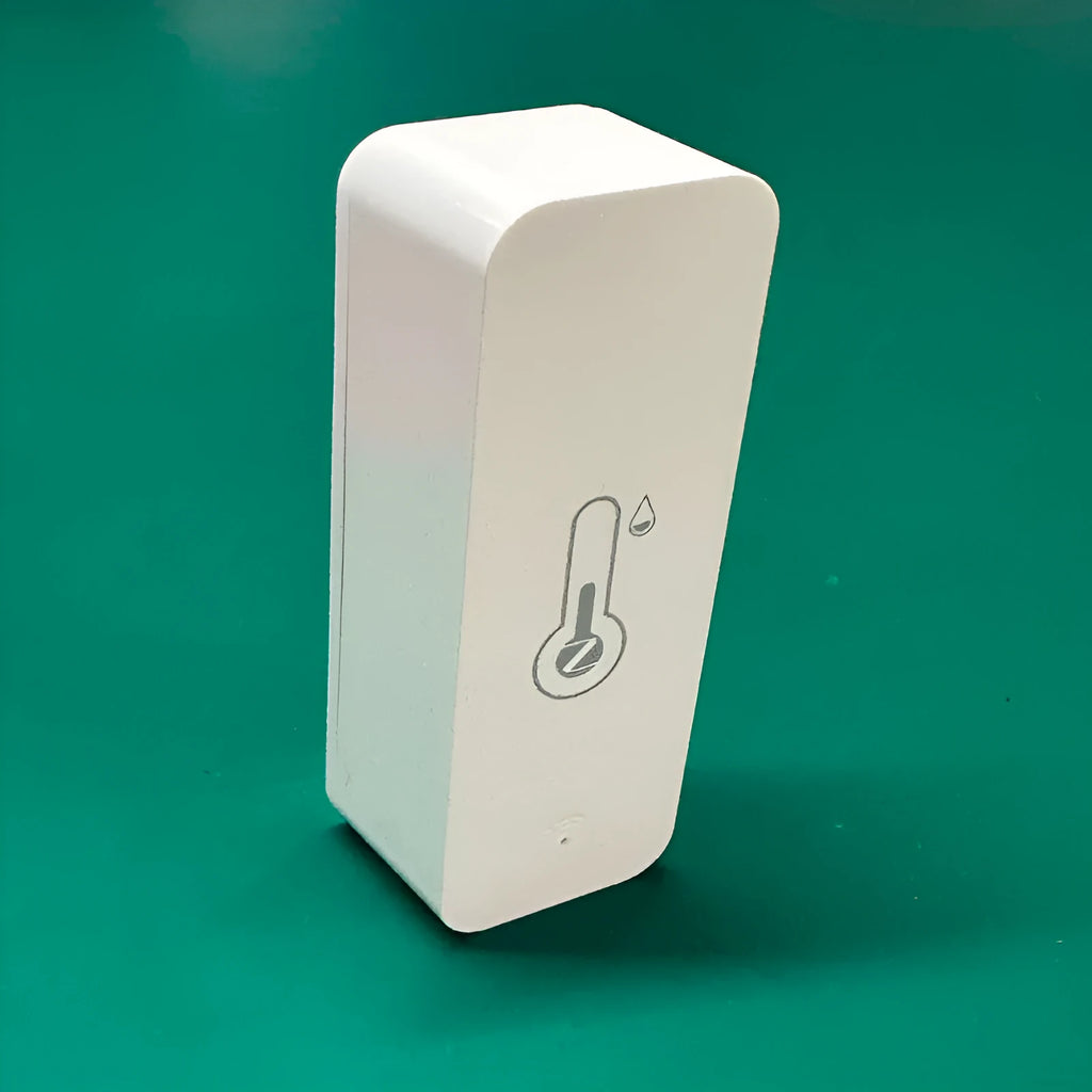 White ABS plastic smart WiFi Zigbee temperature and humidity sensor unit