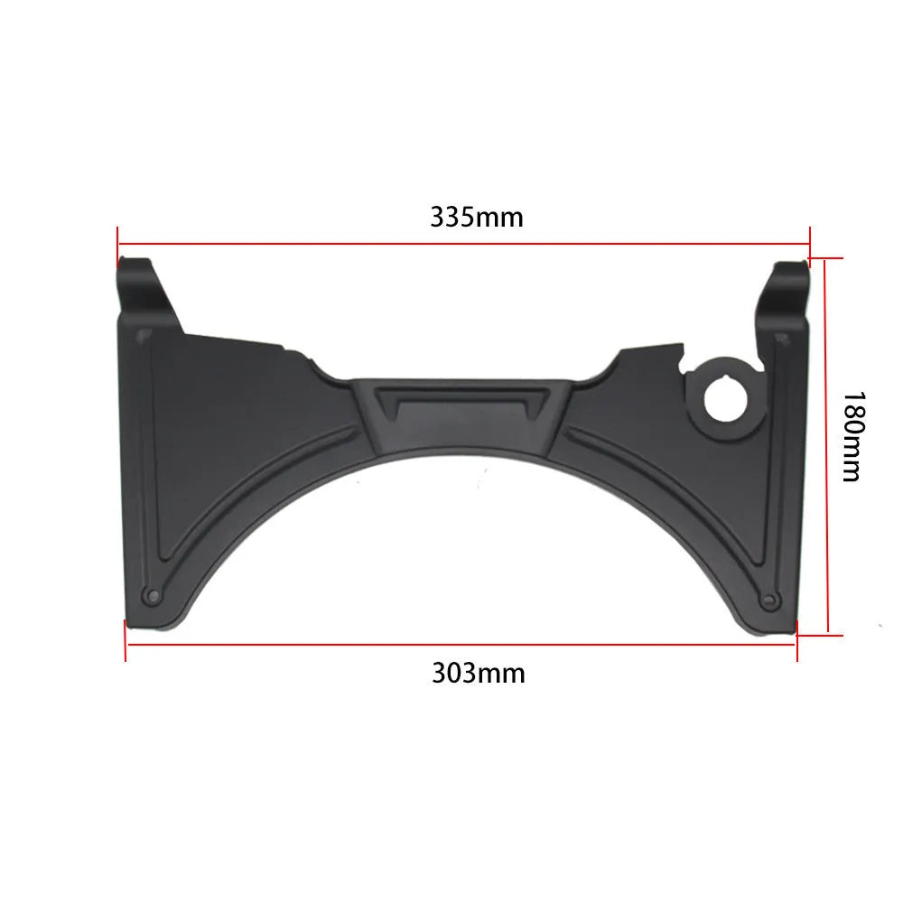 Black motorcycle cockpit fairing for BMW R1250GS and compatible GS models, model MO-CH003