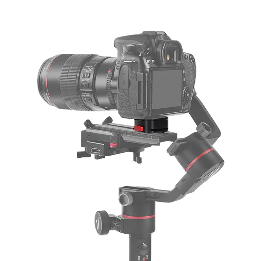 Aluminium alloy quick release base plate, square mini quick release seat, 19x23x38mm, for SLR camera and stabilizer