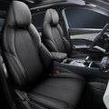 BYD Yuan PLUS car seat cushion cover in green colour showing tailored fit