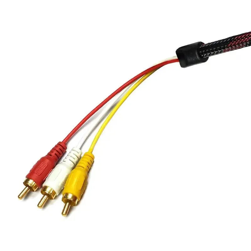 HDMI to AV15 M 1.5 metre conversion wire adapter cable with alloy connectors