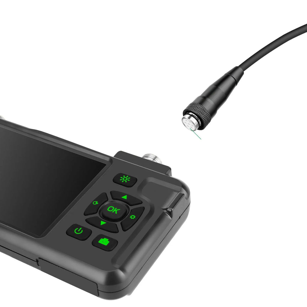 Handheld industrial endoscope with 4.5-inch screen for automotive and pipeline inspection