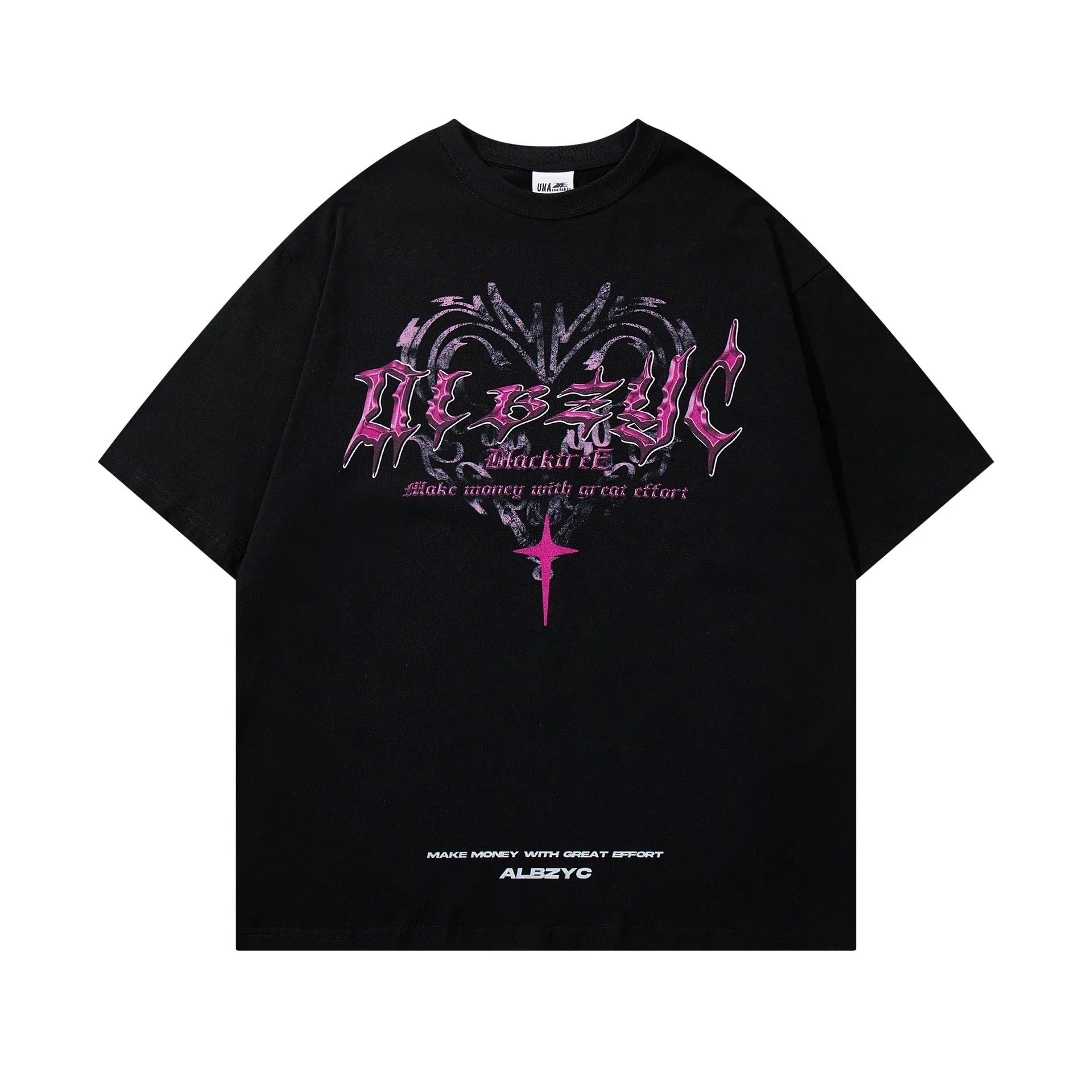 Men's printed cotton T-shirt in loose fit with fashion pattern design