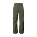 Man wearing grey 3D cut deconstructed casual trousers with a straight leg and elasticated waist.
