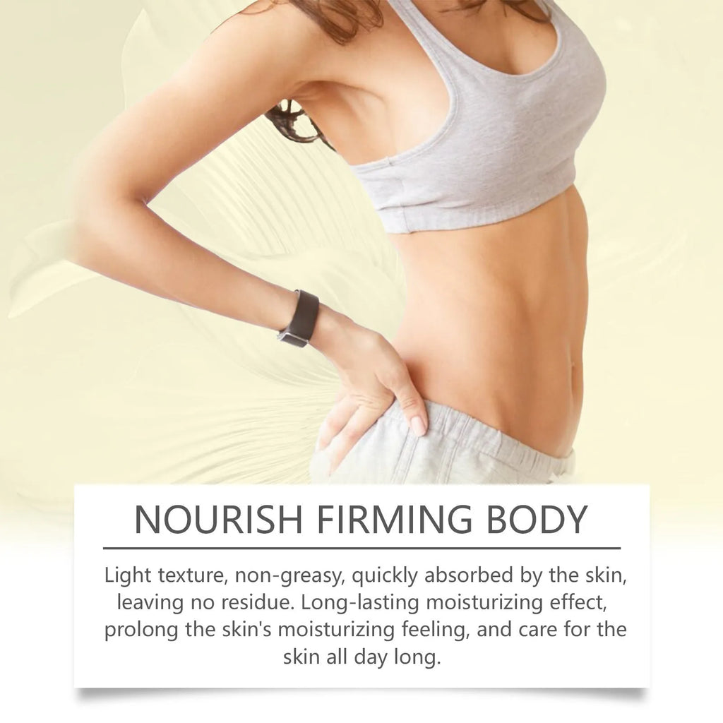 Nourishing and firming body care kit with 100ml skincare oil and 100g moisturising cream