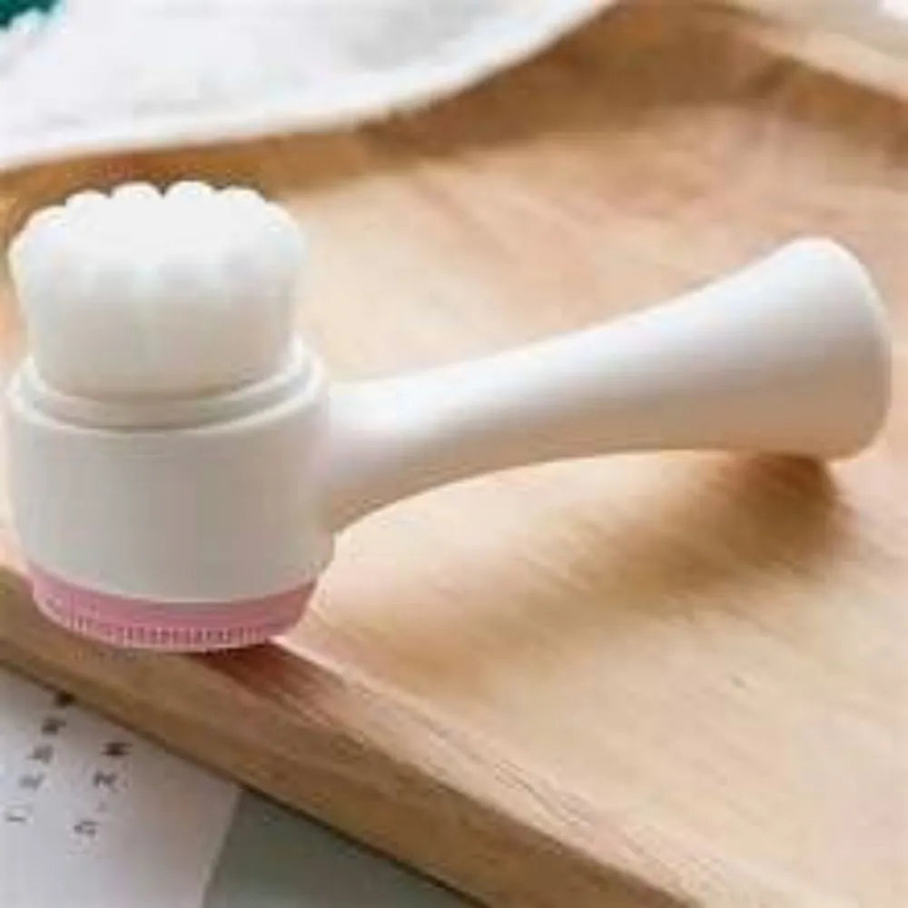 Blue nylon pet paw brush for dogs and cats measuring 13.5cm length