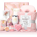 Aromatherapy candle and soap bath gift set in modern simplicity style plastic packaging