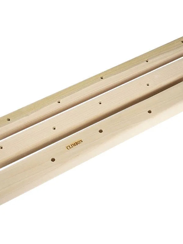Three solid wood grip strength training finger boards in 12cm, 40cm and 50cm lengths