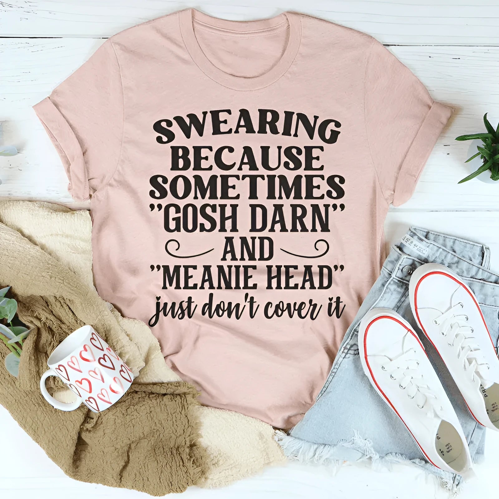 Pink unisex couple t-shirt with short sleeves and a straight casual fit.