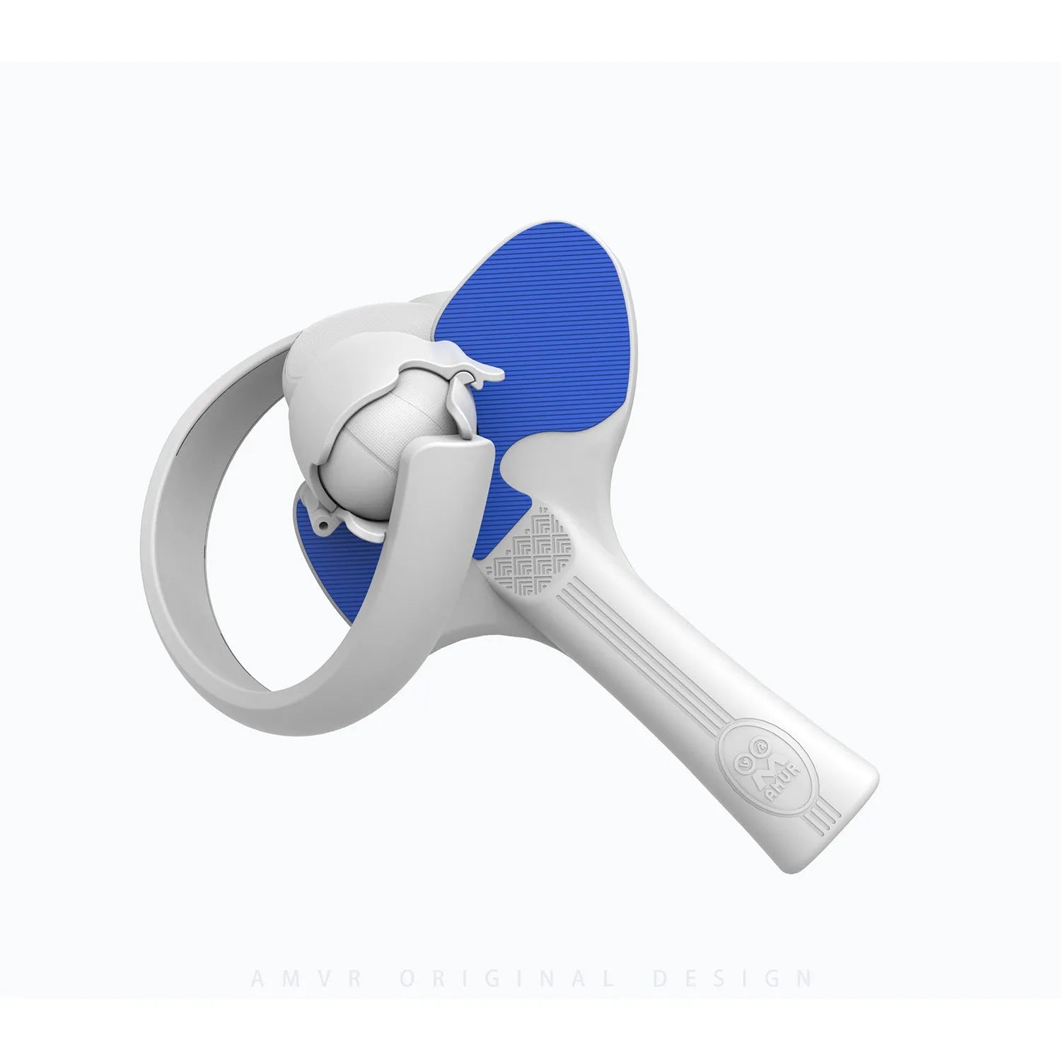 Red and blue PICO 4 VR controller hand grip accessory for table tennis games