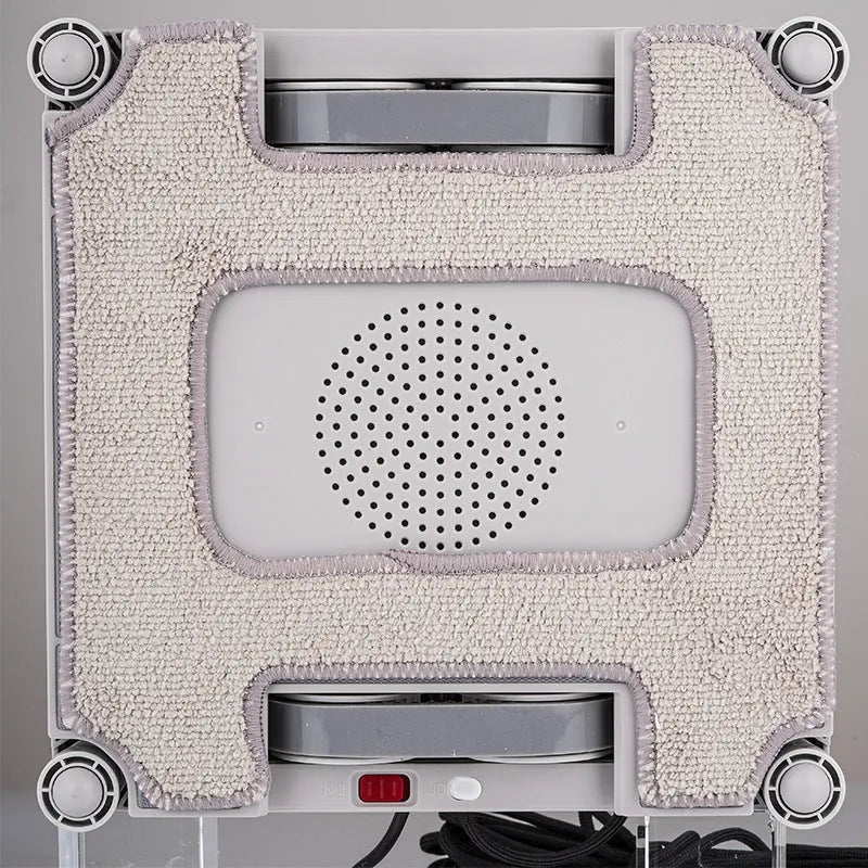 White intelligent window cleaning robot with 220mm dimensions for high-rise electric cleaning