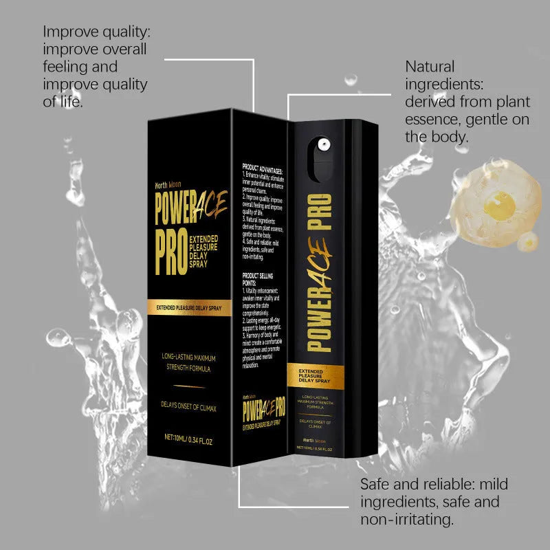 Men's 10ml body moisturising spray bottle with botanical extract formula for external care