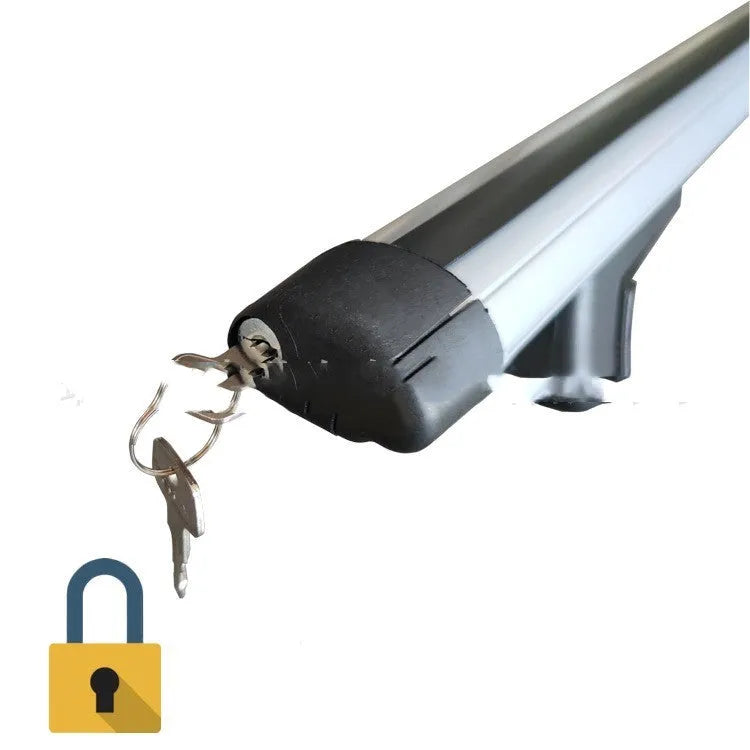 General Motors SUV alloy roof rack crossbars with 75kg load capacity and adjustable 120-135cm length