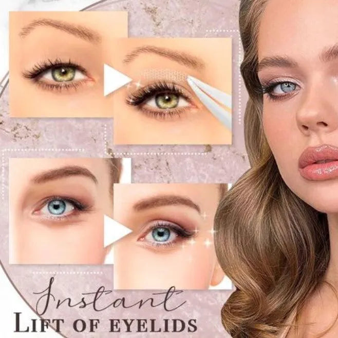 No glue eyelid sticker set in L M S sizes for double eyelid creation