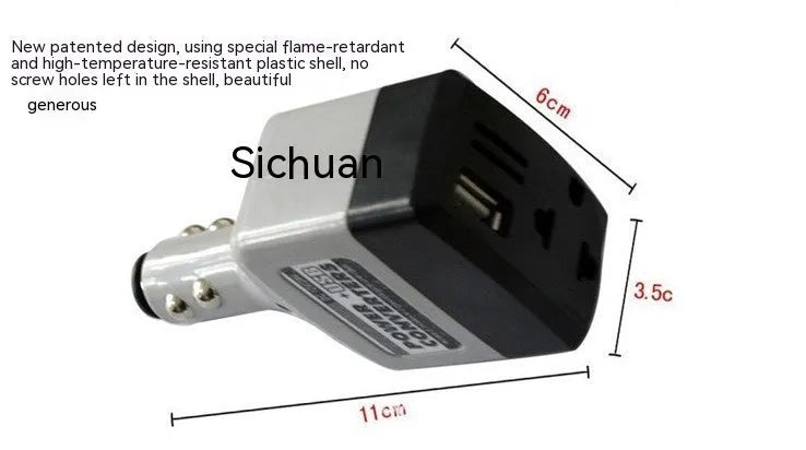 011C car cigarette lighter power supply charger with USB port for mobile phone charging