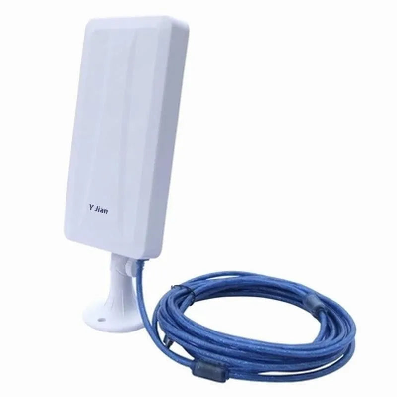 White high power USB wireless network card for desktop PC wifi connectivity