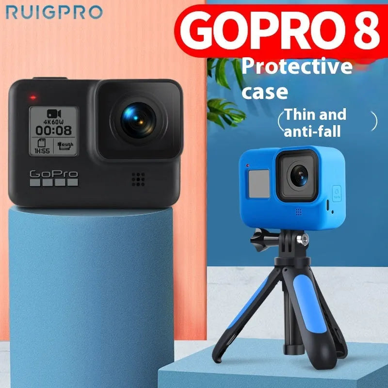 GoPro Hero8 Black silicone protective sleeve with anti-lost carrying strap accessories