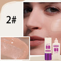 Feeding bottle dispenser for brightening BB cream liquid foundation in 10 shade options.