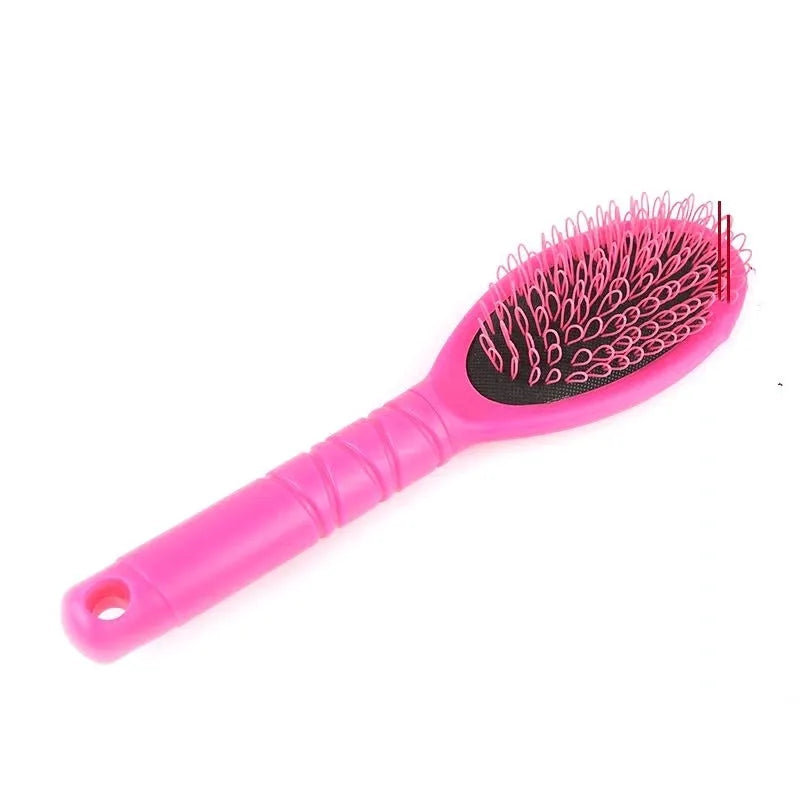 Ring tooth hairdressing airbag comb in ABS plastic measuring 22cm by 6cm