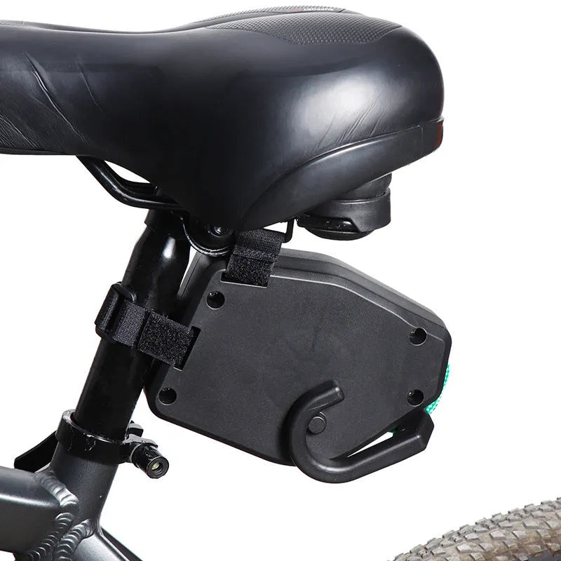 Black plastic and resin bicycle trailer rope for connecting child trailers to adult bikes