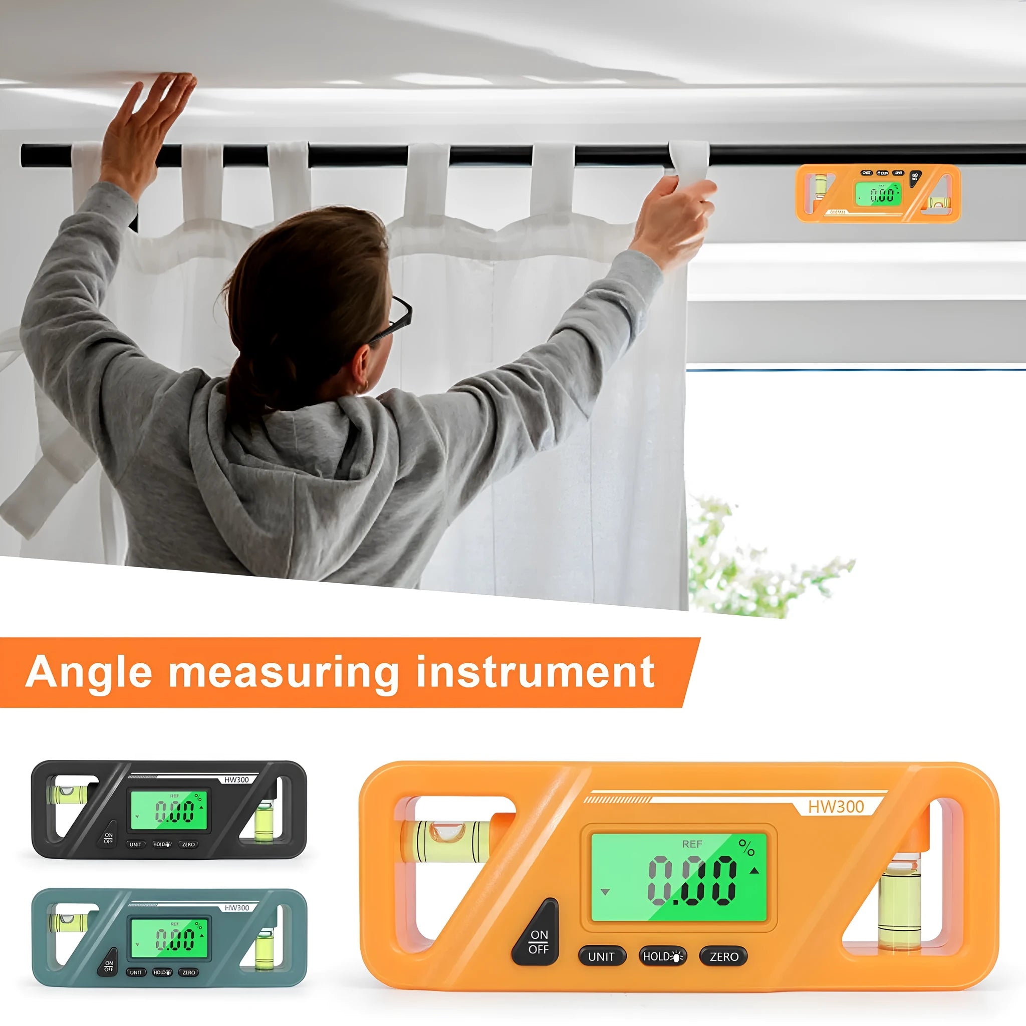 Digital magnetic inclinometer level meter with 115mm length for angle measurement