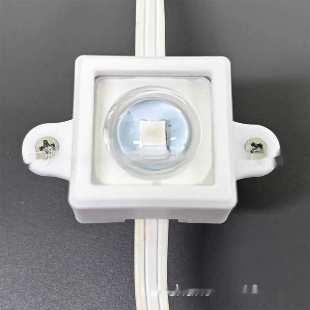 White plastic LED lampshade with fixed bracket measuring 1.7cm by 6cm