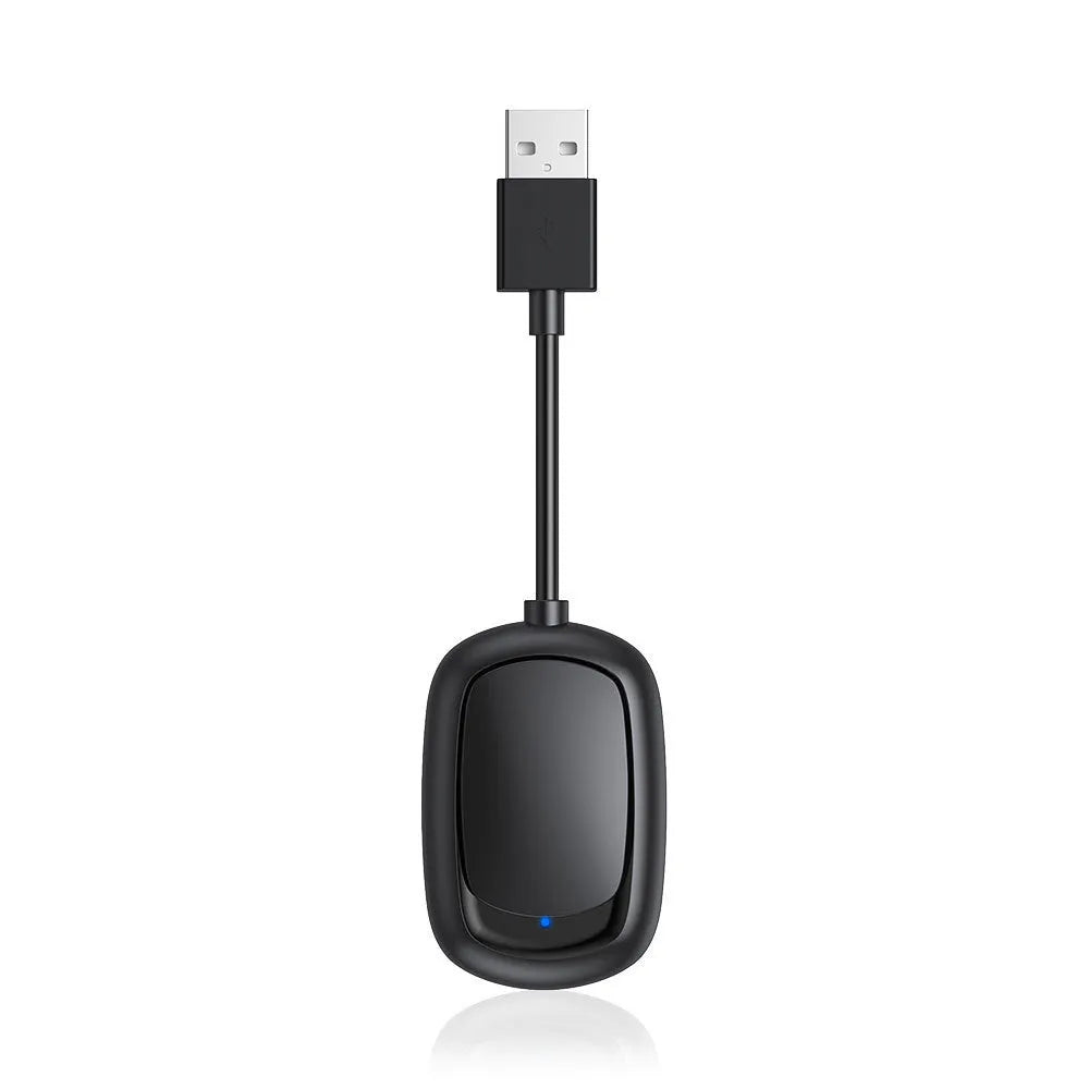 Wireless CarPlay and Android Auto 2-in-1 car connectivity box with USB connector
