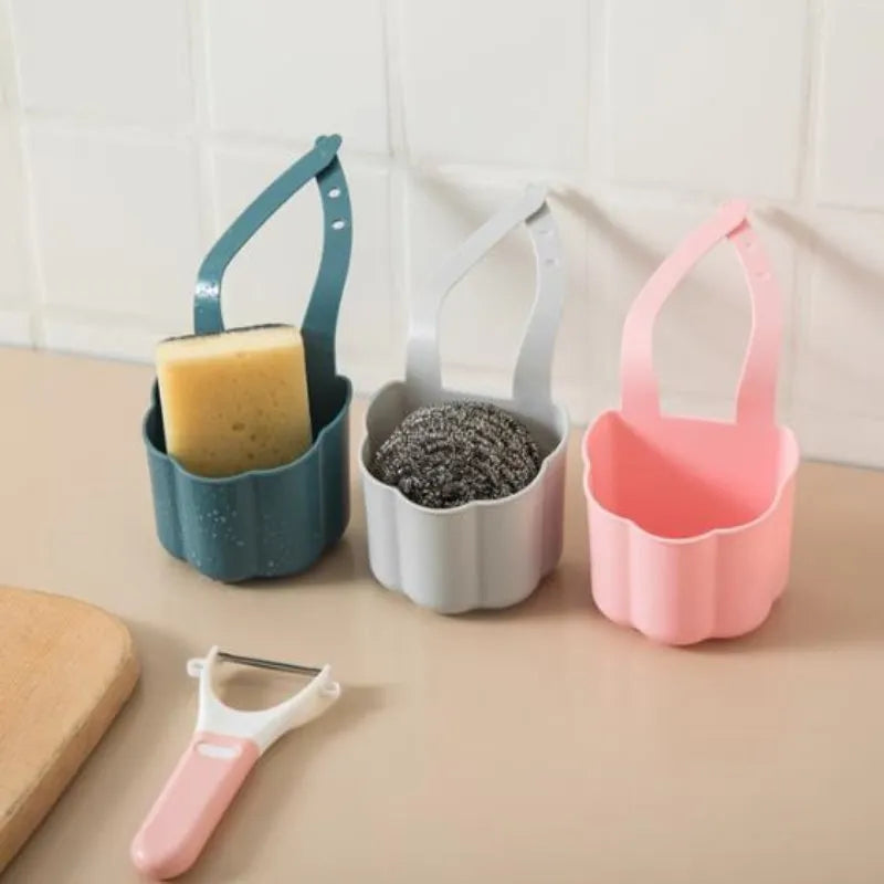 Plastic sink drain basket in Nordic style measuring 20cm x 10cm x 7.5cm